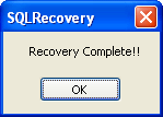SQL data recovery