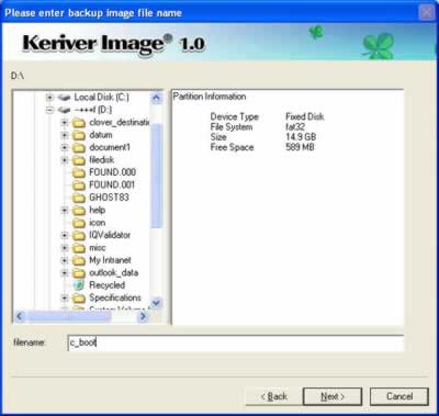 backup Computer in Windows with Keriver Image