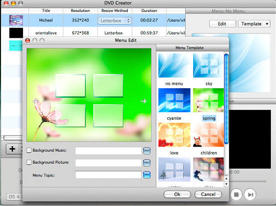 burn Mpeg DivX XviD WMV ASF MP4 AVI to DVD on Mac