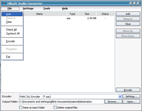 converter aac to mp3