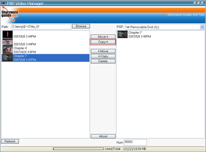 AVI video to PSP MPEG-4