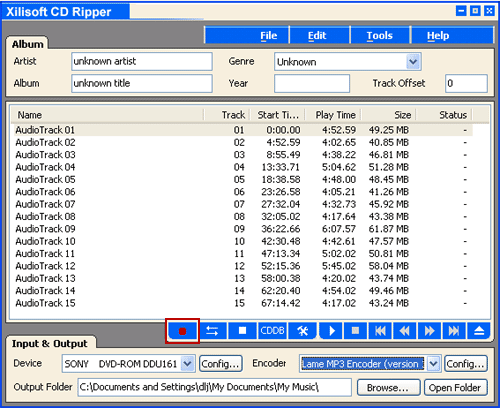 Xilisoft CD Ripper  