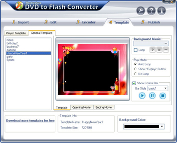 convert DVD to flash, DVD to SWF, DVD to FLV, DVD to Screensaver and DVD to exe file