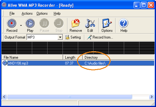 Alive WMA MP3 Recorder