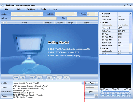 Convert DVD to VCD