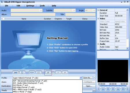 Convert DVD to VCD