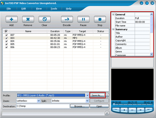 ImTOO PSP Video Converter 