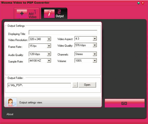 Mooma Video to PSP Converter