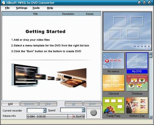 Xilisoft MPEG to DVD Converter