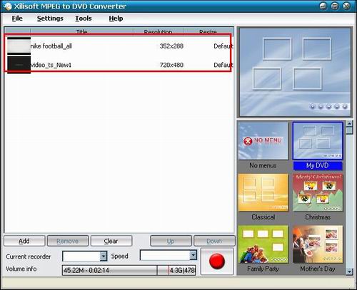 Xilisoft MPEG to DVD Converter