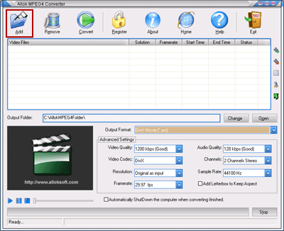 Allok MPEG4 Converter  