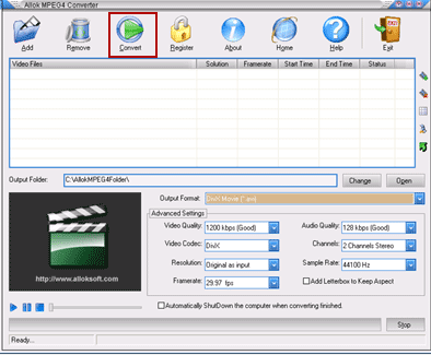 Allok MPEG4 Converter 