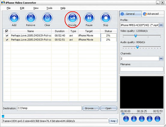 convert MPEG WMV VOB MP4 AVI to iPhone Movies on Mac