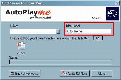 convert ppt to cd