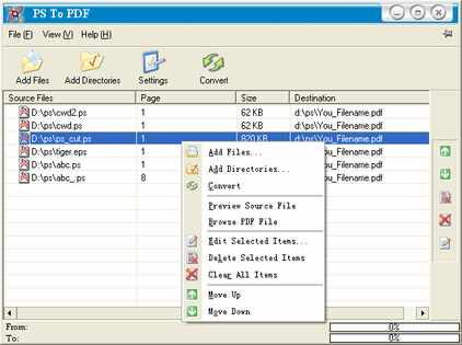 convert ps/eps file to PDF with PS to PDF Converter