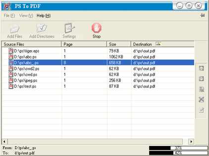 convert ps/eps file to PDF with PS to PDF Converter