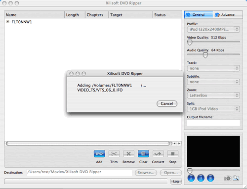 convert/rip DVD to MPEG MOV AVI MP4 WMV Blackberry etc. on Mac