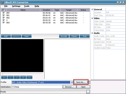 convert Real Media rm to avi with rm converter software