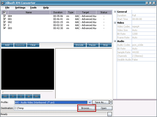 convert Real Media rm to avi with rm converter software
