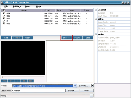 convert Real Media rm to avi with rm converter software
