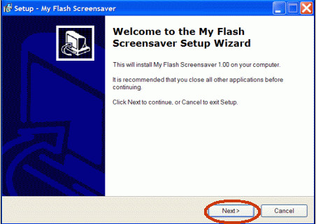 convert SWF flash to screensaver