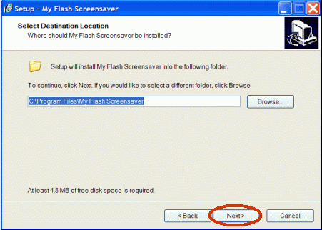 convert SWF flash to screensaver