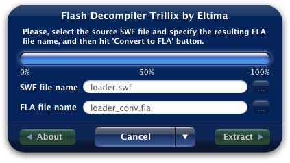 convert Flash SWF to FLA with SWF to FLA converter on Mac