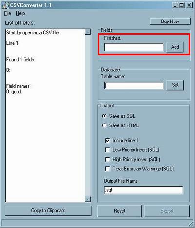 CSV Converter