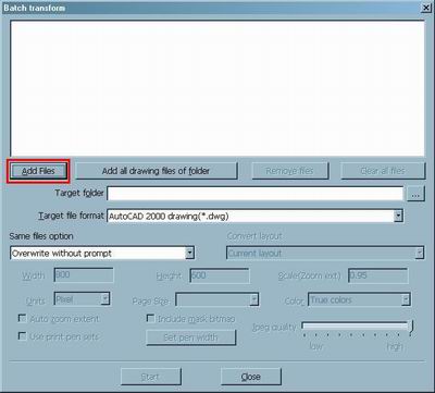 Convert TIFF, BMP, JPEG to DWG