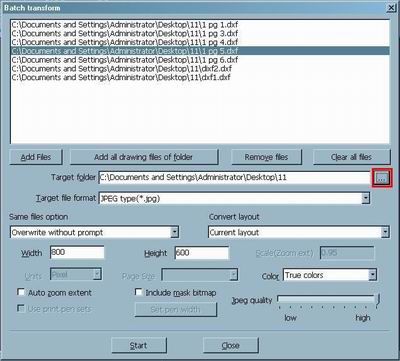 Convert TIFF, BMP, JPEG to DWG