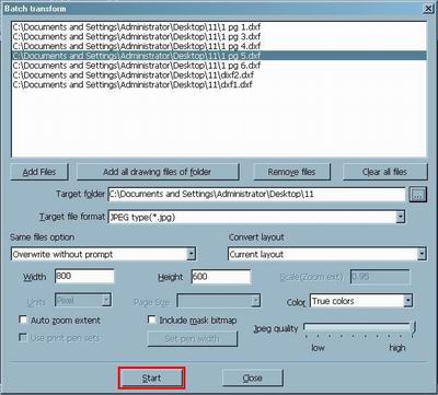 Convert TIFF, BMP, JPEG to DWG