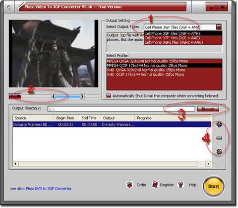 Plato Video To 3GP Converter