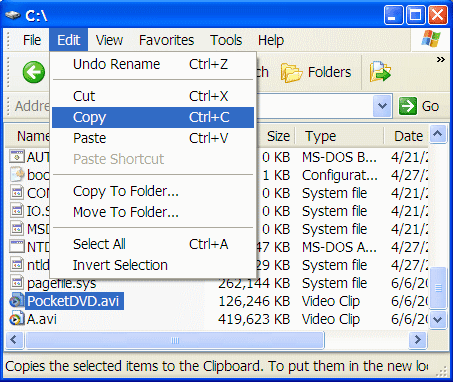 copy avi rm to ppc