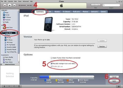 copy ipod music to mac pc