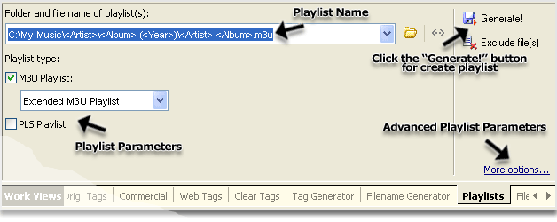 create M3U playlist