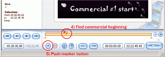 cut out commercials from video with Video cutter software