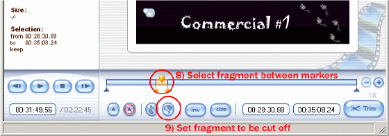 cut out commercials from video with Video cutter software