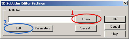 edit subtitles of DVD and video file