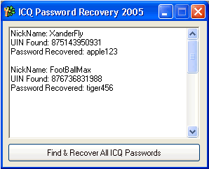 Find or Recover ICQ Password