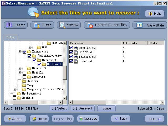 recover deleted email