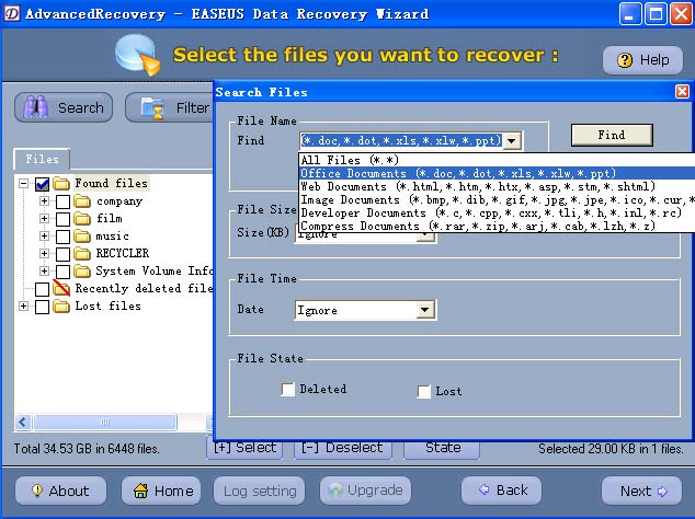 Recover lost deleted excel file