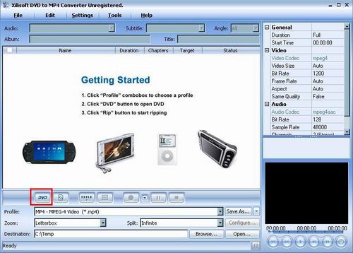 Xilisoft DVD to MP4 Converter