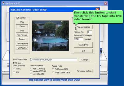 transfer miniDV tapes to DVD video format