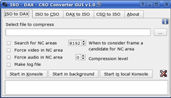 ISO-DAX-CSO Converter