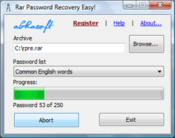 RAR Password Recovery