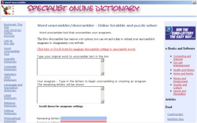 Word unscrambler 