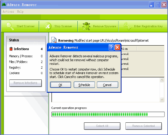 Screenshot of Spy Remover