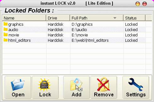 lock any folder or file - instant LOCK