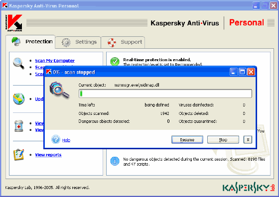 Kaspersky Anti-Virus Protection