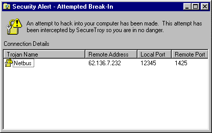 TrojanShield console alter window